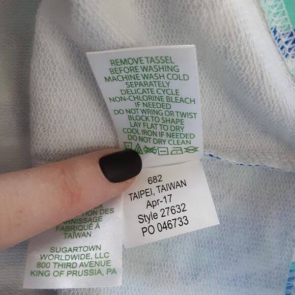 Lilly Pulitzer Skipper Popover 1/2 Zip Pullover Serene Blue Tropi Call Me Medium - Picture 9 of 12